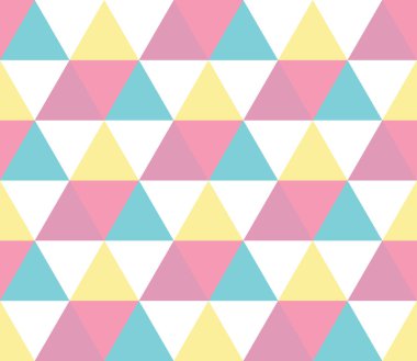 Kusursuz geometrik desen. Kusursuz soyut üçgen geometrik arkaplan. Sonsuz geometrik desen. Vektör illüstrasyonu.
