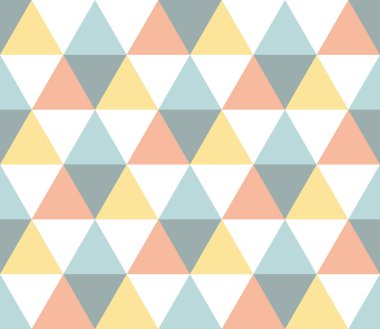 Kusursuz geometrik desen. Kusursuz soyut üçgen geometrik arkaplan. Sonsuz geometrik desen. Vektör illüstrasyonu.