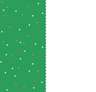 Pürüzsüz üçgen desenli kart. Boş alanı olan bir broşür. Geometrik şekillerin deseni. Renkli mozaik fon. Geometrik arkaplan. Üçgen arka plan. Vektör illüstrasyonu.