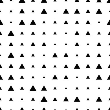 Üçgenli yarım tonlu soyut arkaplan. Sonsuz geometrik desen. Vektör illüstrasyonu.    