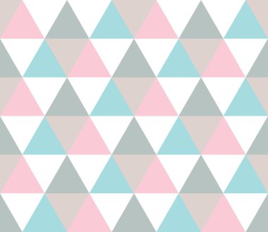 Kusursuz geometrik desen. Kusursuz soyut üçgen geometrik arkaplan. Sonsuz geometrik desen. Vektör illüstrasyonu.