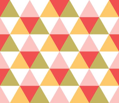 Kusursuz geometrik desen. Kusursuz soyut üçgen geometrik arkaplan. Sonsuz geometrik desen. Vektör illüstrasyonu.