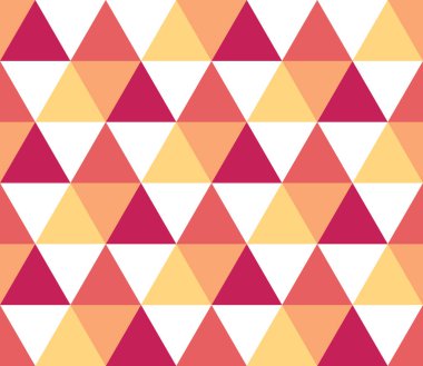 Kusursuz geometrik desen. Kusursuz soyut üçgen geometrik arkaplan. Sonsuz geometrik desen. Vektör illüstrasyonu.