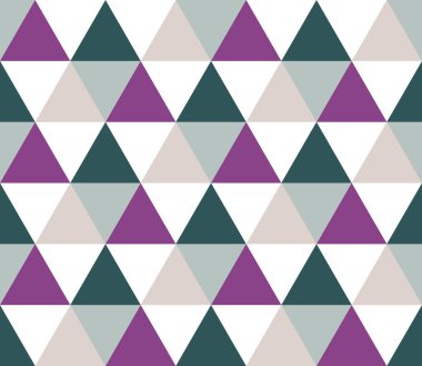 Kusursuz geometrik desen. Kusursuz soyut üçgen geometrik arkaplan. Sonsuz geometrik desen. Vektör illüstrasyonu.