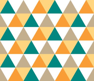 Kusursuz geometrik desen. Kusursuz soyut üçgen geometrik arkaplan. Sonsuz geometrik desen. Vektör illüstrasyonu.