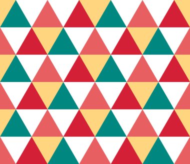 Kusursuz geometrik desen. Kusursuz soyut üçgen geometrik arkaplan. Sonsuz geometrik desen. Vektör illüstrasyonu.