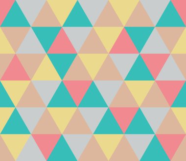 Kusursuz geometrik desen. Kusursuz soyut üçgen geometrik arkaplan. Sonsuz geometrik desen. Vektör illüstrasyonu. 