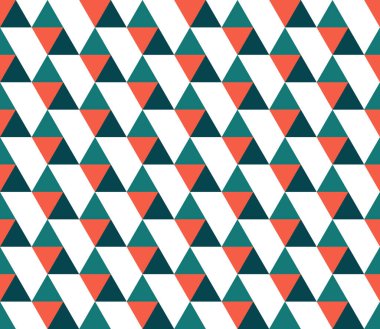 Üçgen arka plan. Kusursuz geometrik desen. Kusursuz soyut üçgen geometrik arkaplan. Sonsuz geometrik desen. Vektör illüstrasyonu.