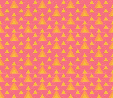 Üçgen dikişsiz geometrik desen. Kusursuz soyut üçgen geometrik arkaplan. Modern sonsuzluk geometrik deseni. Vektör illüstrasyonu.