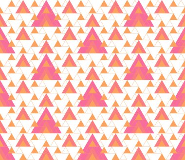 Üçgen dikişsiz geometrik desen. Kusursuz soyut üçgen geometrik arkaplan. Modern sonsuzluk geometrik deseni. Vektör illüstrasyonu.