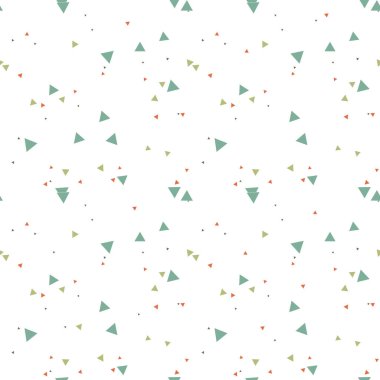 Beyazın üzerinde üçgenler olan renksiz, pürüzsüz bir şekil. Soyut kaotik geometrik. Üçgen geometrik arka plan. Sonsuz geometrik desen. Vektör illüstrasyonu.