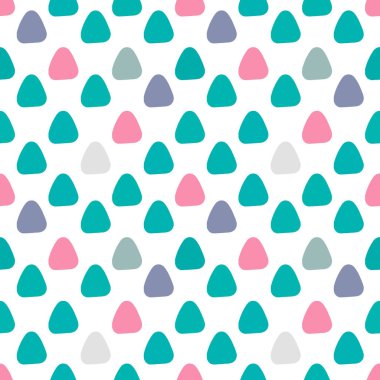 Güzel yuvarlak, soyut, dikişsiz bir üçgen. Vektör illüstrasyonu.