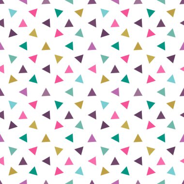 Üçgen kusursuz desen. Geometrik şekillerin üçgen sonsuz arkaplanı. Arrow kusursuz desen. Vektör illüstrasyonu.