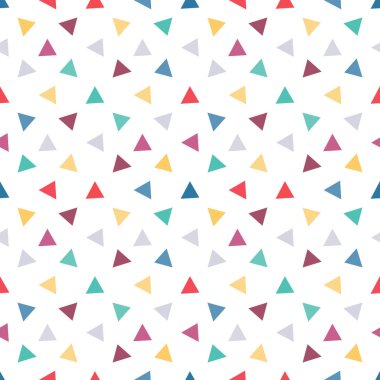Üçgen arka plan. Kusursuz geometrik desen. Kusursuz soyut üçgen geometrik arkaplan. Sonsuz geometrik desen. Vektör illüstrasyonu.