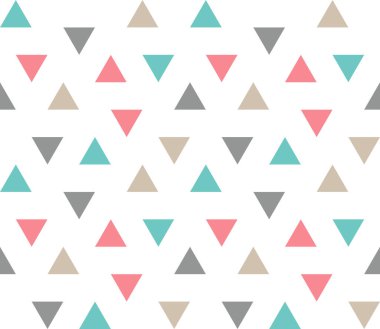 Kusursuz geometrik desen. Kusursuz soyut üçgen geometrik arkaplan. Sonsuz geometrik desen. Vektör illüstrasyonu.