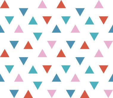 Kusursuz geometrik desen. Kusursuz soyut üçgen geometrik arkaplan. Sonsuz geometrik desen. Vektör illüstrasyonu.