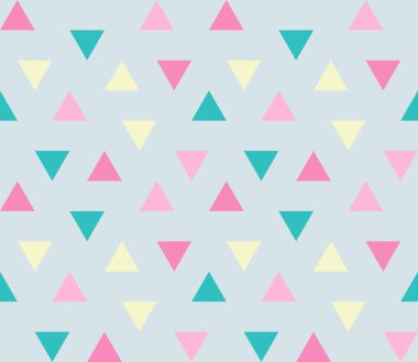 Kusursuz geometrik desen. Kusursuz soyut üçgen geometrik arkaplan. Sonsuz geometrik desen. Vektör illüstrasyonu.