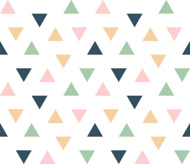 Kusursuz geometrik desen. Kusursuz soyut üçgen geometrik arkaplan. Sonsuz geometrik desen. Vektör illüstrasyonu.