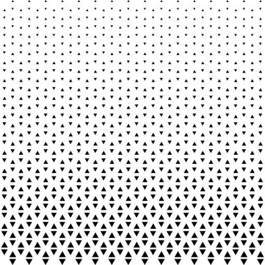 Üçgenli soyut dikey tekrarlanabilir yarım ton arkaplan. Geometrik arka plan. Vektör illüstrasyonu.