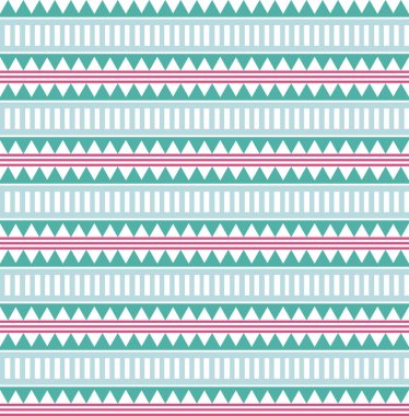 Geometrik dikişsiz desen. Doğrusal etnik, pürüzsüz desen. Kabile geçmişi. Vektör illüstrasyonu.