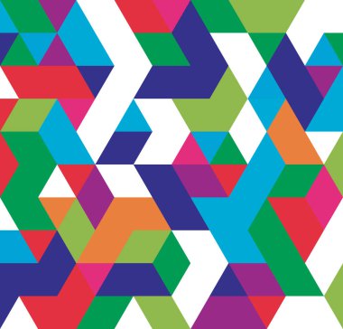 Geometrik şekillerin arka planı. Renkli mozaik desen. Renkli geometrik arkaplan.