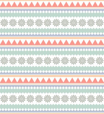 Etnik, pürüzsüz bir model. Kabile geçmişi. Vektör illüstrasyonu.