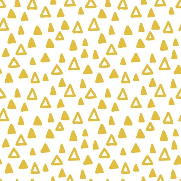 Бесшовный Ручной Рисунок Геометрического Узора Бесшовный Абстрактный Треугольный Рисунок Геометрическом — стоковый вектор