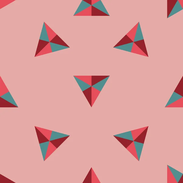 Abstract Geometrisch Naadloos Patroon Met Driehoeken Driehoekige Achtergrond Geo Kaart — Stockvector