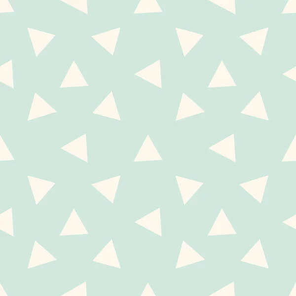 Naadloze Driehoekige Abstracte Achtergrond Oneindigheid Mint Beige Geometrisch Patroon Driehoekige — Stockvector