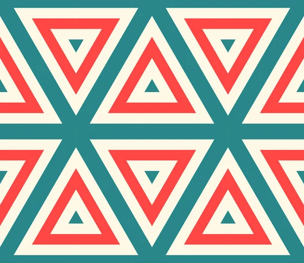 三角形 六角形のシームレスなパターンを縞 線形幾何学的背景 ベクターイラスト — ストックベクタ