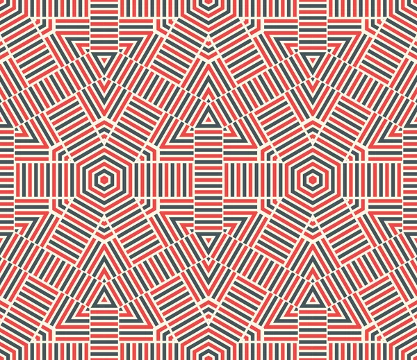 Hexagone Rayé Triangle Losange Motif Étoile Sans Couture Fond Géométrique — Image vectorielle