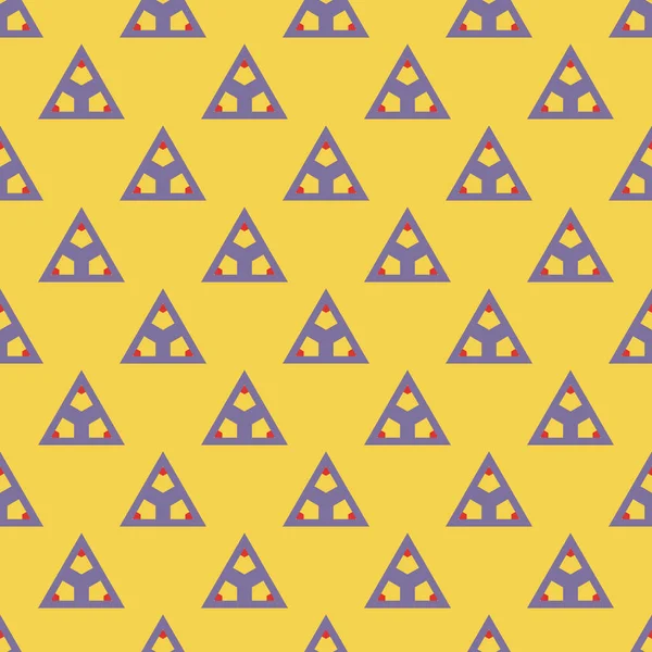 Patrón Inconsútil Colorido Triángulo Abstracto Azulejos Fondo Geométrico Ornamental Papel — Vector de stock
