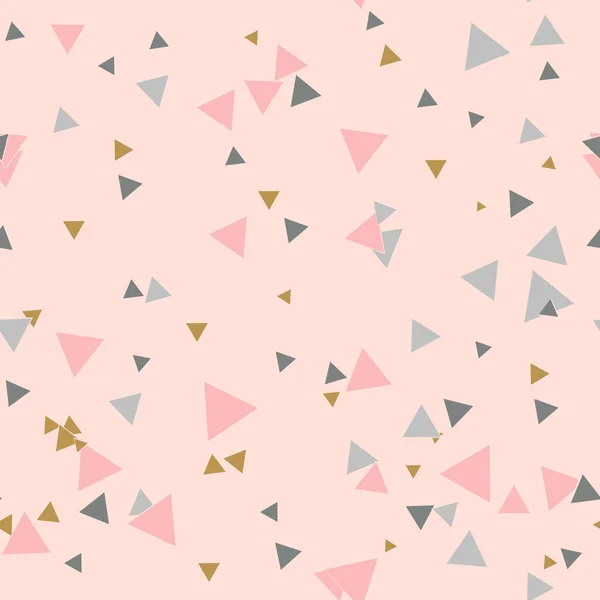 Kleurrijke Rommelige Driehoek Naadloos Patroon Abstract Chaotisch Geometrisch Patroon Driehoekige — Stockvector