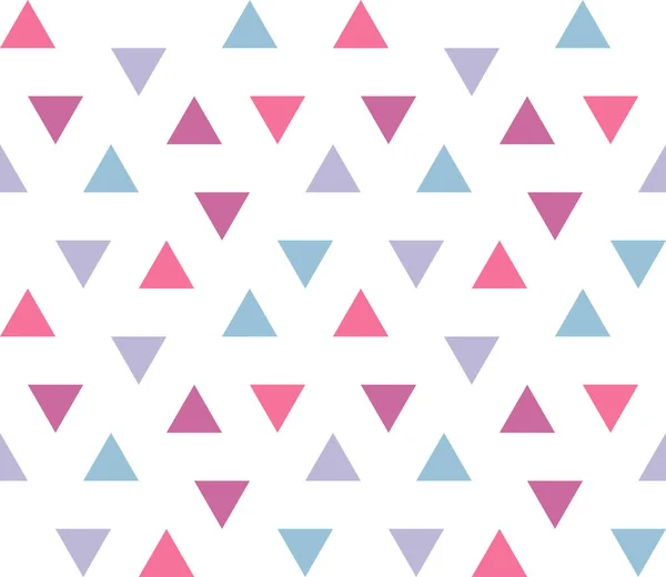 Modèle Géométrique Sans Couture Avec Des Triangles Colorés Sur Fond — Image vectorielle