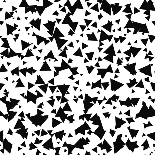 Abstrakt Sømløst Mønster Med Kaotiske Små Trekanter Uendelighed Trekantede Rodet – Stock-vektor