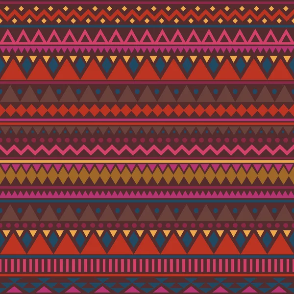 Красочный Этнический Бесшовный Рисунок Милое Племенное Происхождение Геометрический Фон Векторная — стоковый вектор