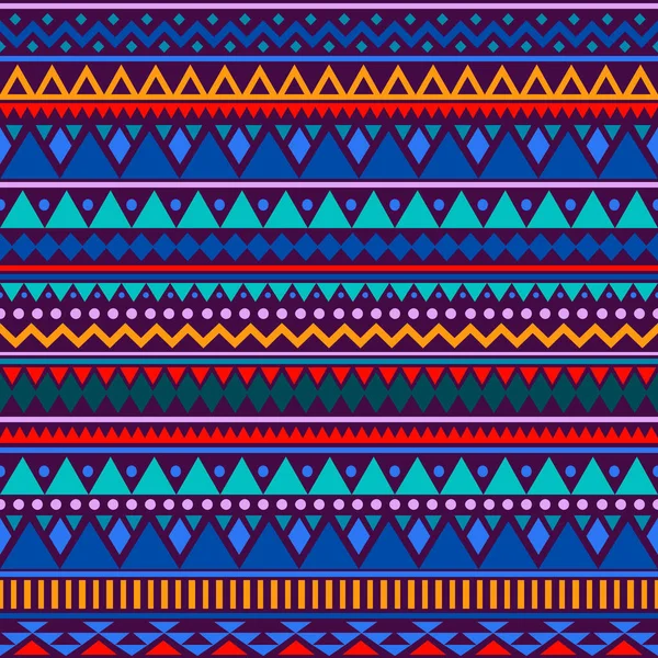 Modèle Sans Couture Ethnique Coloré Joli Fond Tribal Fond Géométrique — Image vectorielle