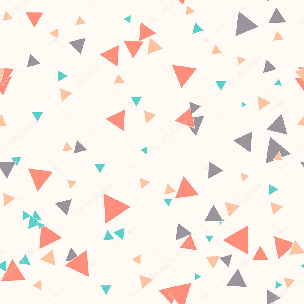 Seamless pattern. Endless background of geometric shapes. Arrow seamless pattern