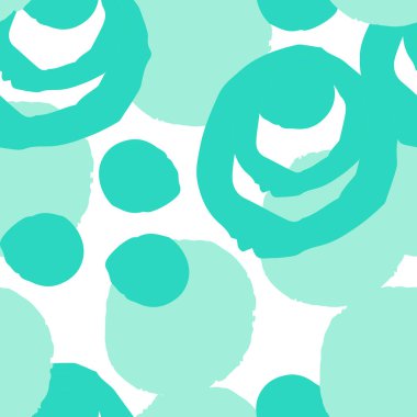 Elle çizilmiş fırça darbeleri, daireler, halkalar, boyalar geometrik şekiller ile naneli grunge geometrik şekiller. Dağınık bir yapısı, kirli bir geçmişi var. Vektör.