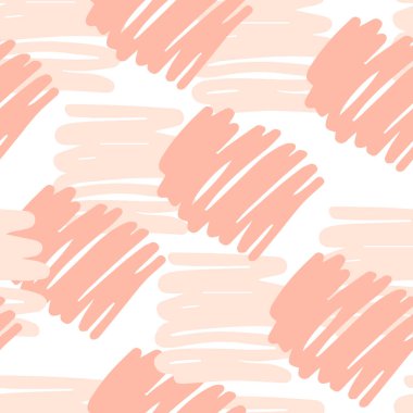 Zigzag çizgileri olan soyut, dağınık, pürüzsüz bir desen. Vektör illüstrasyonu.