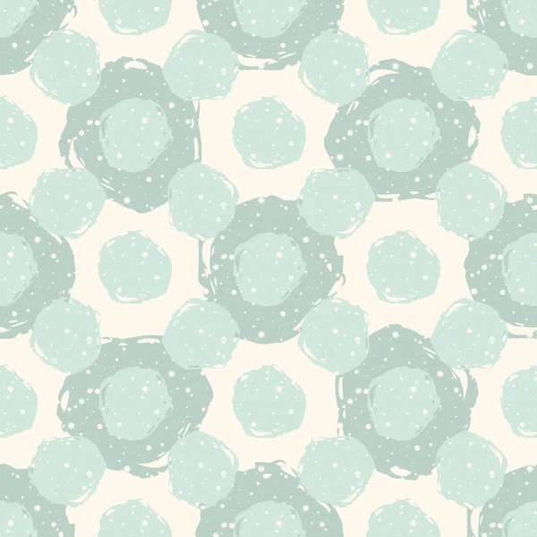 Grunge puantiyeli. İğrenç noktalı, pürüzsüz desen. Bej arka planda desenli daireler. Vektör illüstrasyonu.