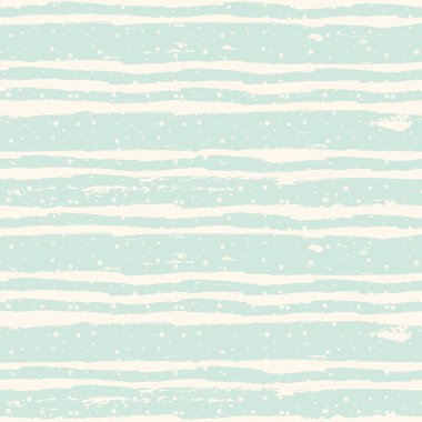 Pastel nane ve bej pürüzsüz grunge deseni. Farklı genişlikte yatay çizgileri var. Naneli, çizgili arka plan, fırça darbeleri. Geometrik konfeti karmaşık bir süs. Vektör illüstrasyonu.