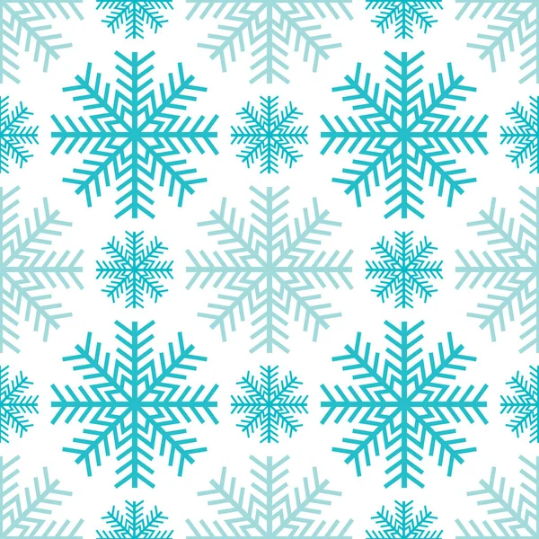 Fondo Invierno Patrón Sin Costura Copo Nieve Abstracto Ilustración Vectorial — Vector de stock