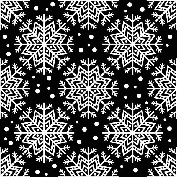 Χειμερινό Φόντο Αφηρημένη Νιφάδα Χιονιού Χωρίς Ραφή Μοτίβο Εικονογράφηση Διανύσματος — Διανυσματικό Αρχείο