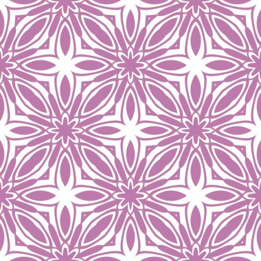 Dekoratif mandala ile kusursuz bir şablon. Soyut yuvarlak karalama çiçek arkaplanı. Çiçek geometrik sonsuzluk arka planı. Ambalaj kağıdı, tekstil, kumaş. Vektör illüstrasyonu. 