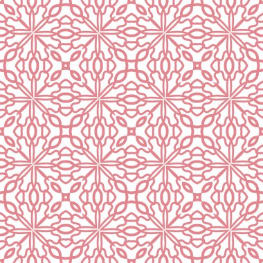 Dekoratif mandala ile kusursuz bir şablon. Soyut yuvarlak karalama çiçek arkaplanı. Çiçek geometrik sonsuzluk arka planı. Ambalaj kağıdı, tekstil, kumaş. Vektör illüstrasyonu. 