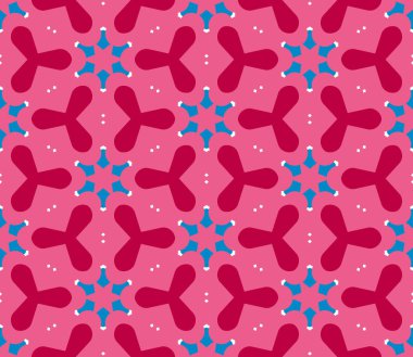 Soyut jeo-kusursuz desen. Farklı şekillerde dekoratif geometrik arka plan. Paket kağıdı. Vektör illüstrasyonu.               