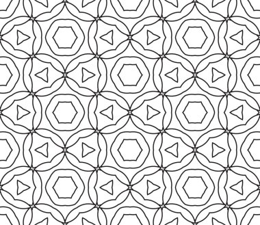 Dekoratif mandala ile kusursuz bir şablon. Soyut yuvarlak karalama çiçek arkaplanı. Çiçek geometrik sonsuzluk arka planı. Ambalaj kağıdı, tekstil, kumaş. Vektör illüstrasyonu. 