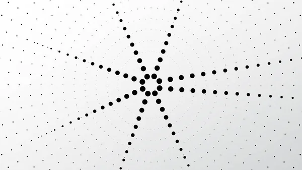 Halbtonrundes Element Isoliert Auf Weißem Hintergrund Starburst Radialer Konzentrischer Kreis — Stockvektor