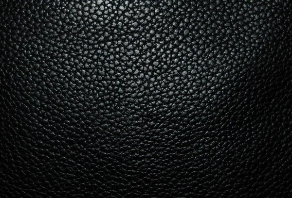 Modern Black Faux Leather Background — Stock Photo, Image